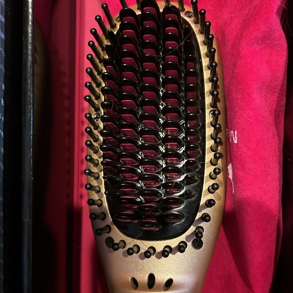 NWOT Ionic Miropure Hair Straightener Brush - Picture 2 of 3